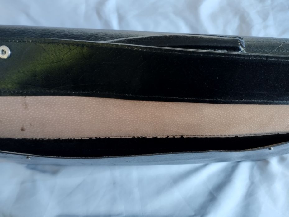 Teczka męska skórzana czarna