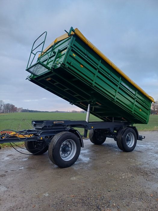 Przyczepa wywrotka na 3 strtony 10 ton niemka hl 80 11 hw kassbohrer