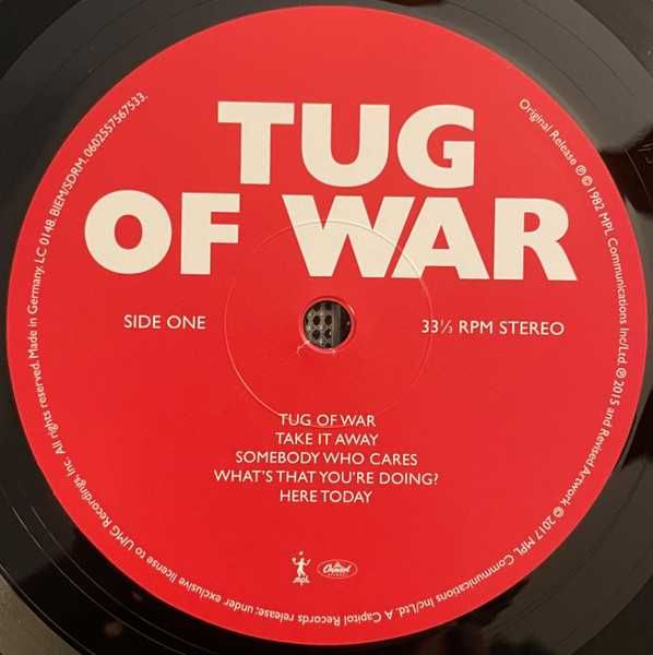 Paul McCartney – Tug Of War/1982/2017 LP