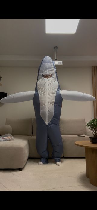 Strój przebranie kostium dmuchany gigant rekin shark rozm Uniwersalny