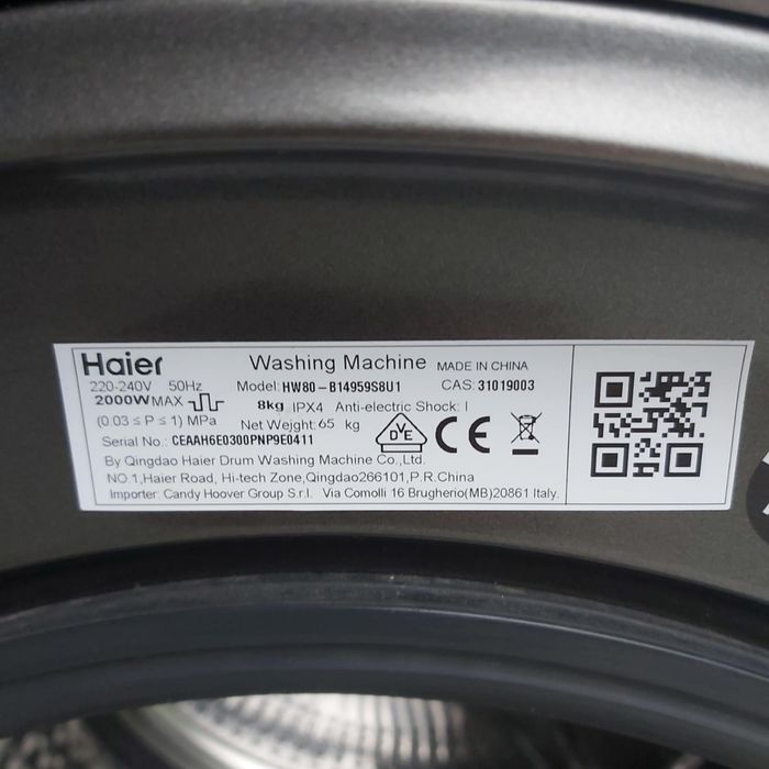 Pralka Haier 8kg. 1400obr. Inverter