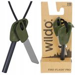 Krzesiwo Turystyczne LARGE WILDO FIRE FLASH PRO Survi bushcraft Olive