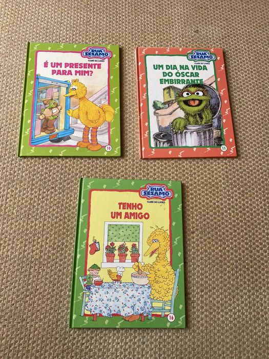 Vários livros da Rua Sésamo, de 1994