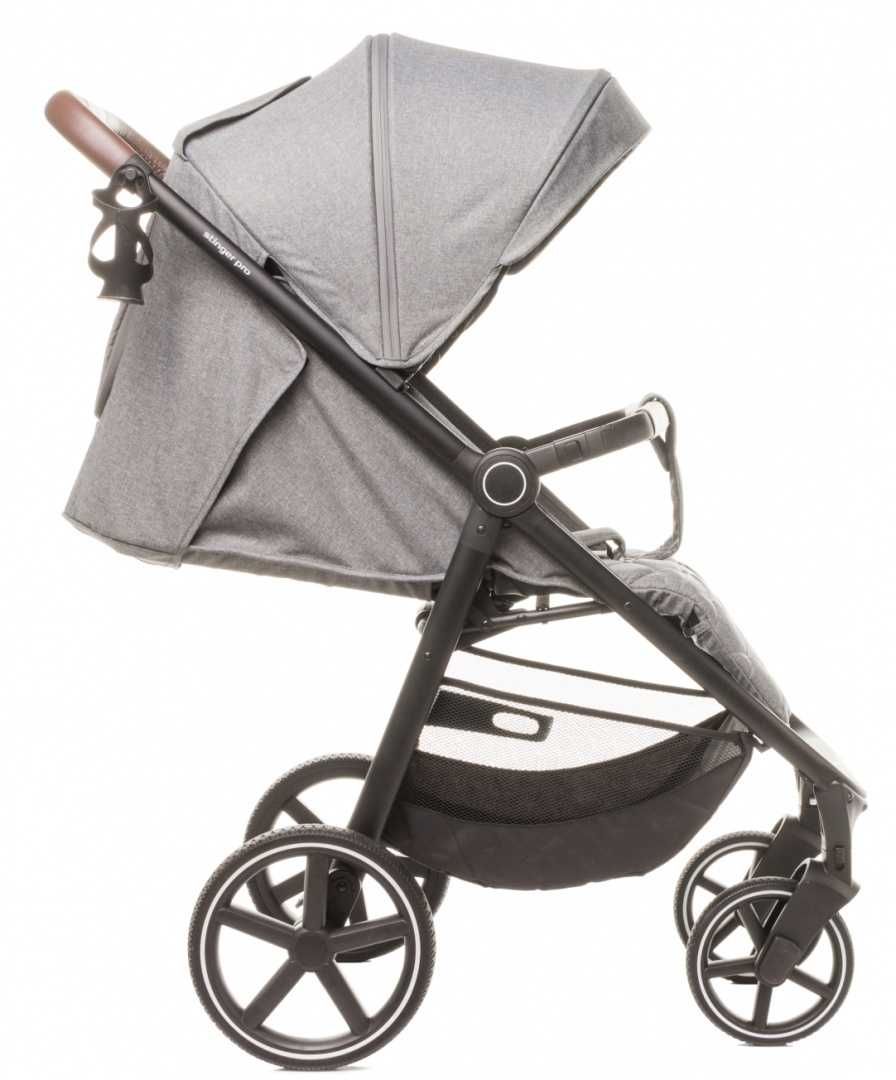 Spacerówka 4Baby Wózek spacerowy Stinger PRO Melange Grey do 22kg