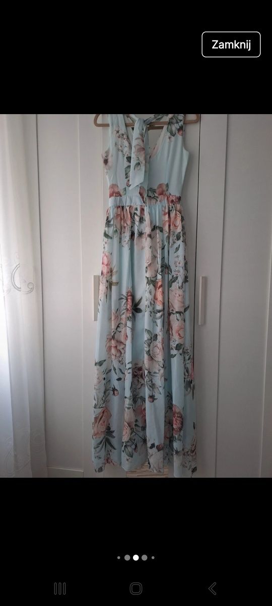 Sukienka maxi w kwiaty