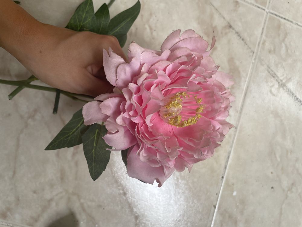 Conjunto de 5 flores cor de rosa
