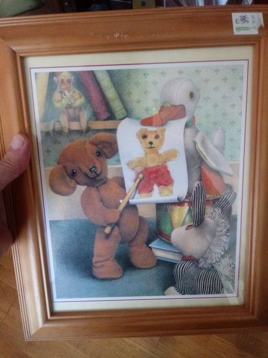 Sliczne abgielski obrazki do dziecinnego pokoju