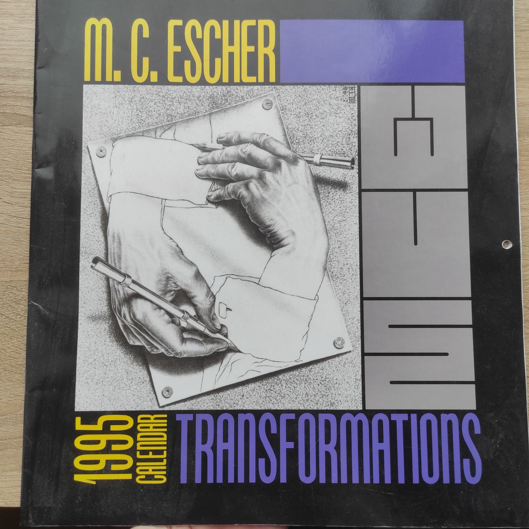 M. C. Escher 1995 calendar Transformations