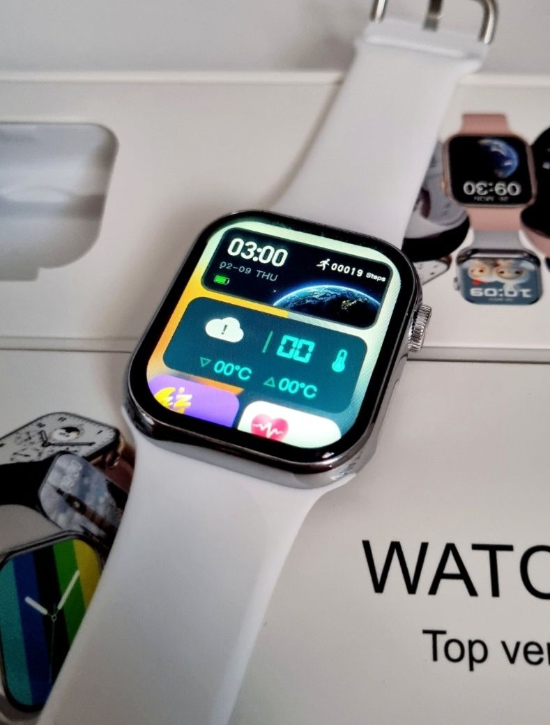 Smart Watch seria 9 biały pasek