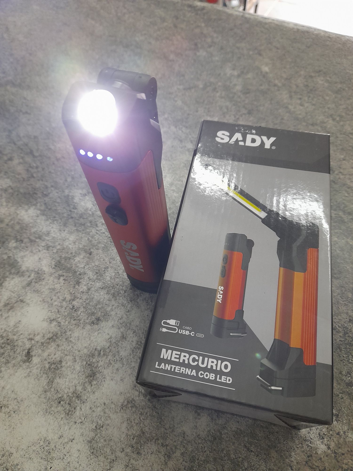 Lanterna led mercúrio 400 lumens