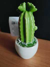nowoczesna ozdoba ceramiczna wysoki kaktus