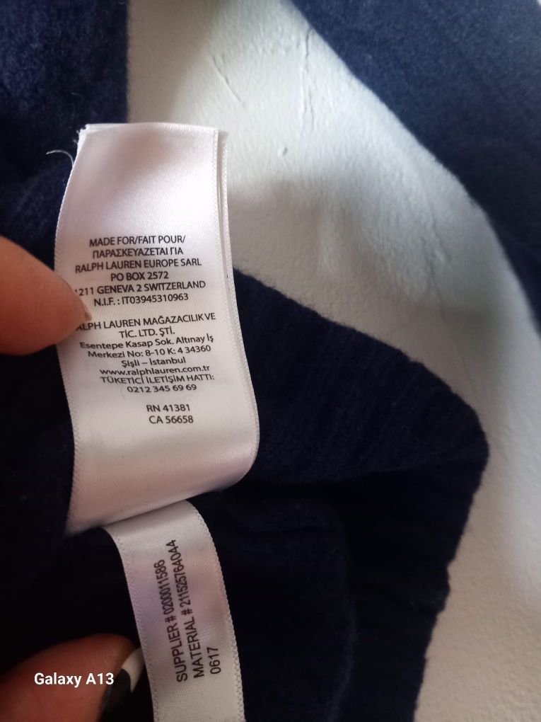 Polo Ralph Lauren sweterek wełna kaszmir xs