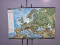 Mapa Europy 68cm x 50cm + pisak