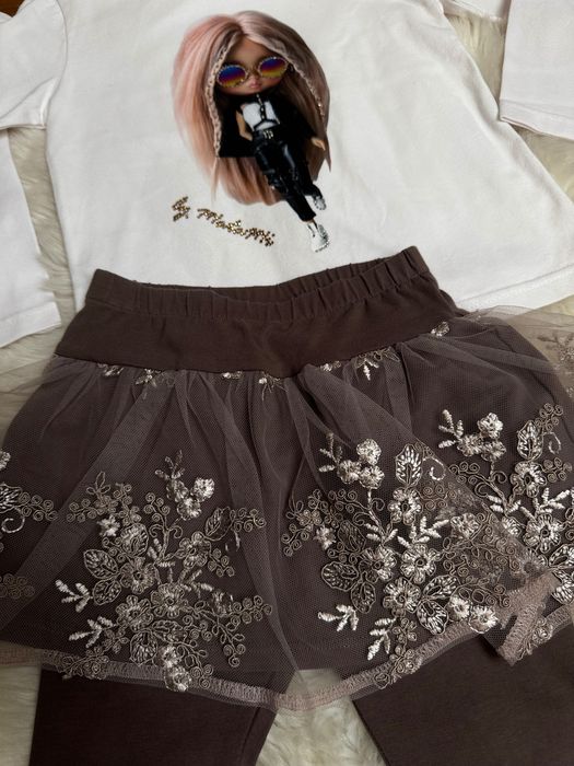 Zestaw legginsy Nala handmade i bluzeczki