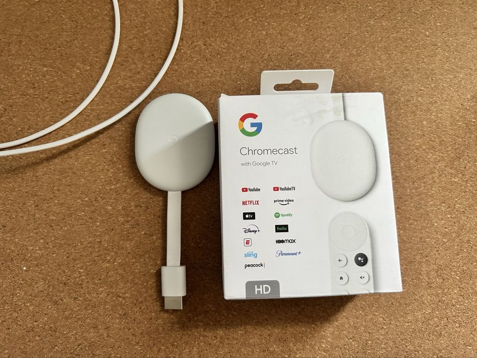 Медіаплеєр Google Chromecast with Google TV (HD) (Snow)