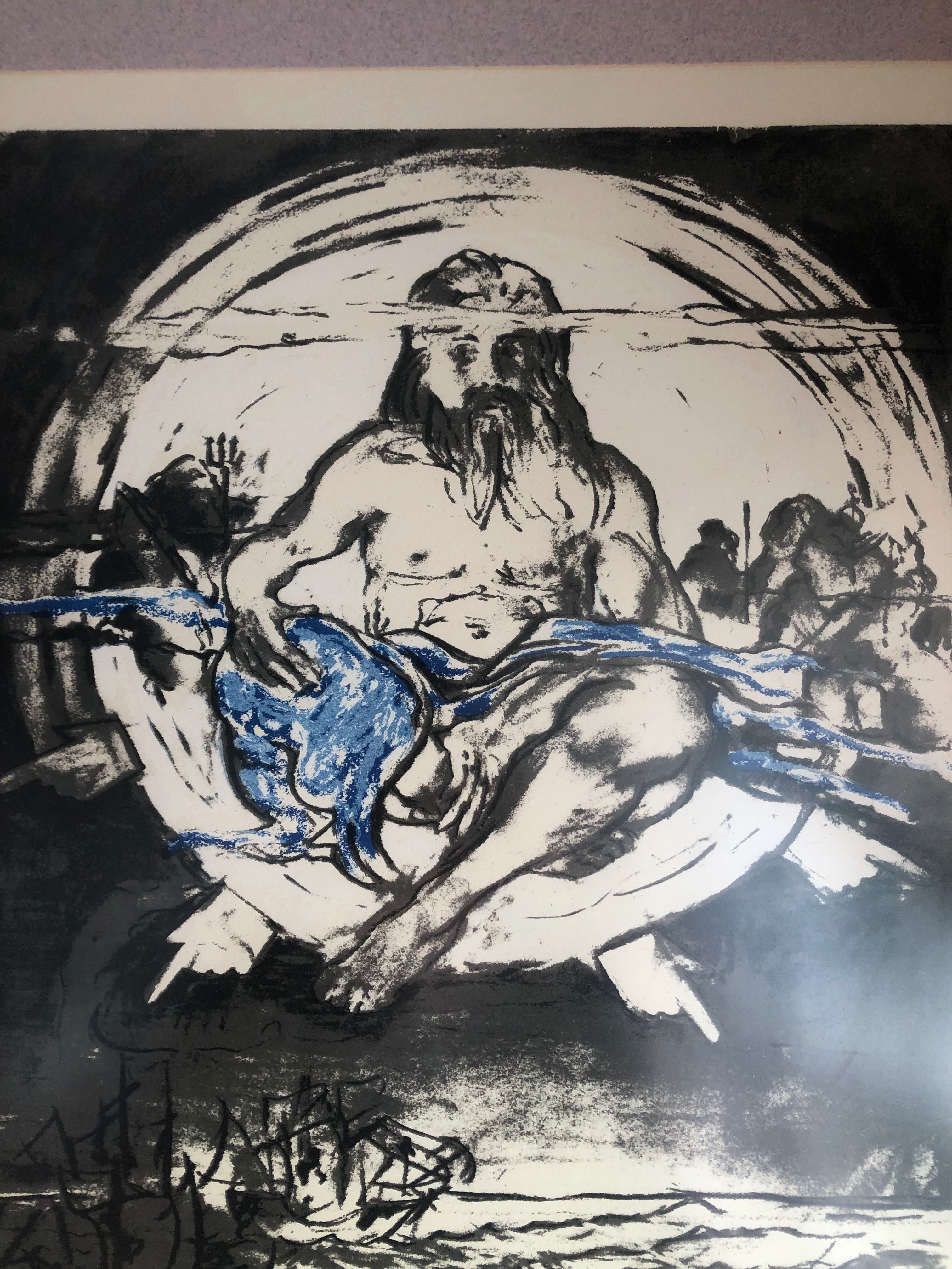 Moldura com Serigrafia assinada e numerada , 81 x 65 cm