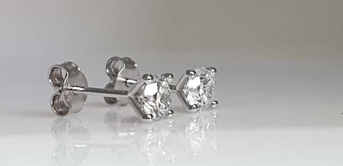 Brincos ouro e diamantes, 1 Quilate. 20% DESCONTO EXTRA!!!