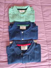 3 Polos Springfield Tam S, como novos