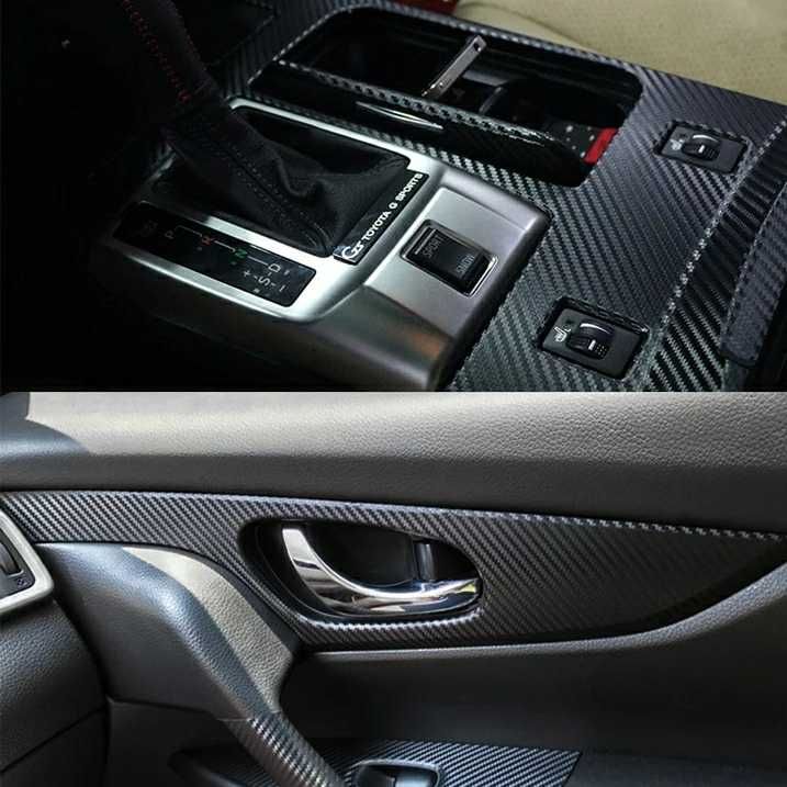 Película Carbono Para Automóveis & Motos Interiores e exteriores 2m x5