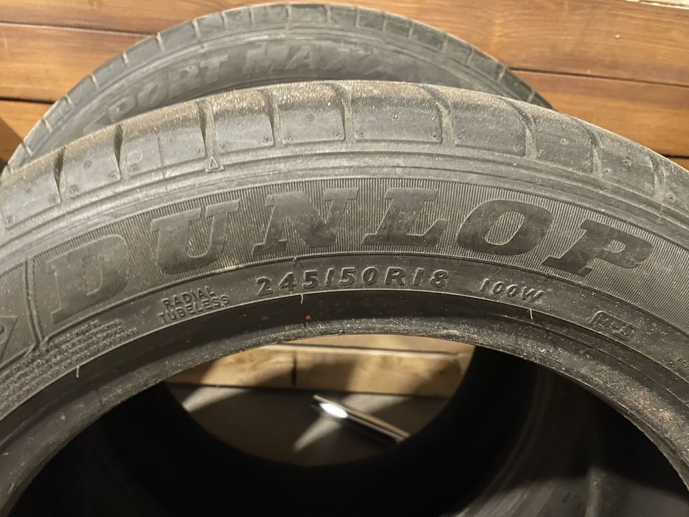 Kaplet 4 opon dunlop letnich 245/50/18