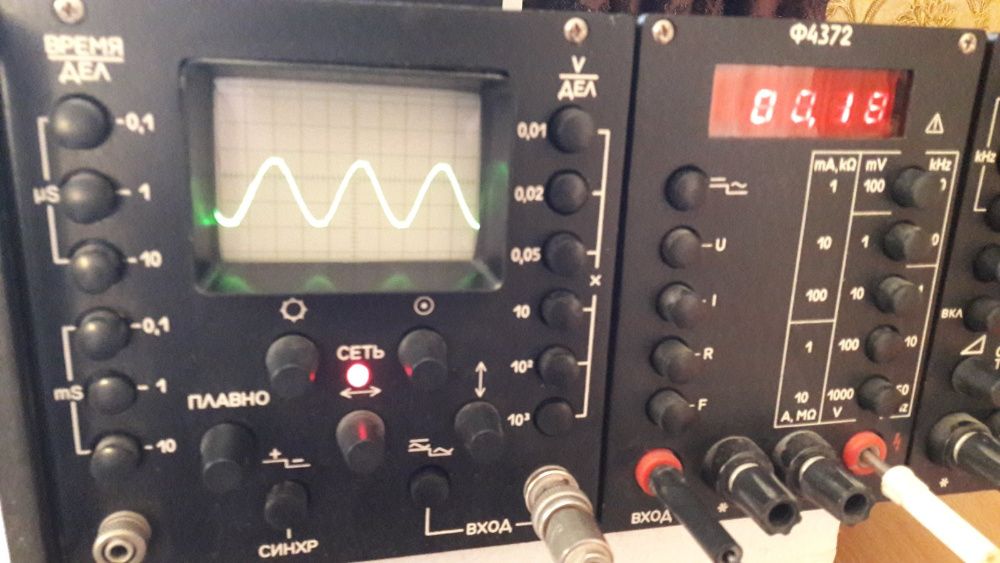 Прибор Измеритель Ф4372 (Ф-4372, Ф 4372, осцилограф, цифровой измерит)