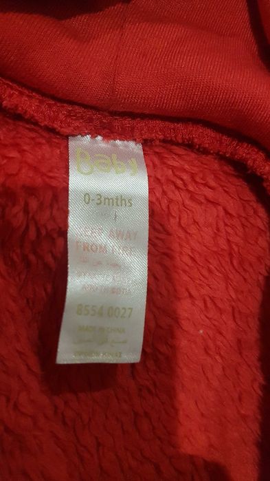 Strój mikołaja, świąteczne ubranie r. 56-62-68 / 2-4 miesiące