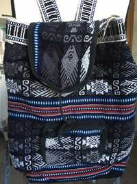 Рюкзак тканий натуральне волокно із візерунком