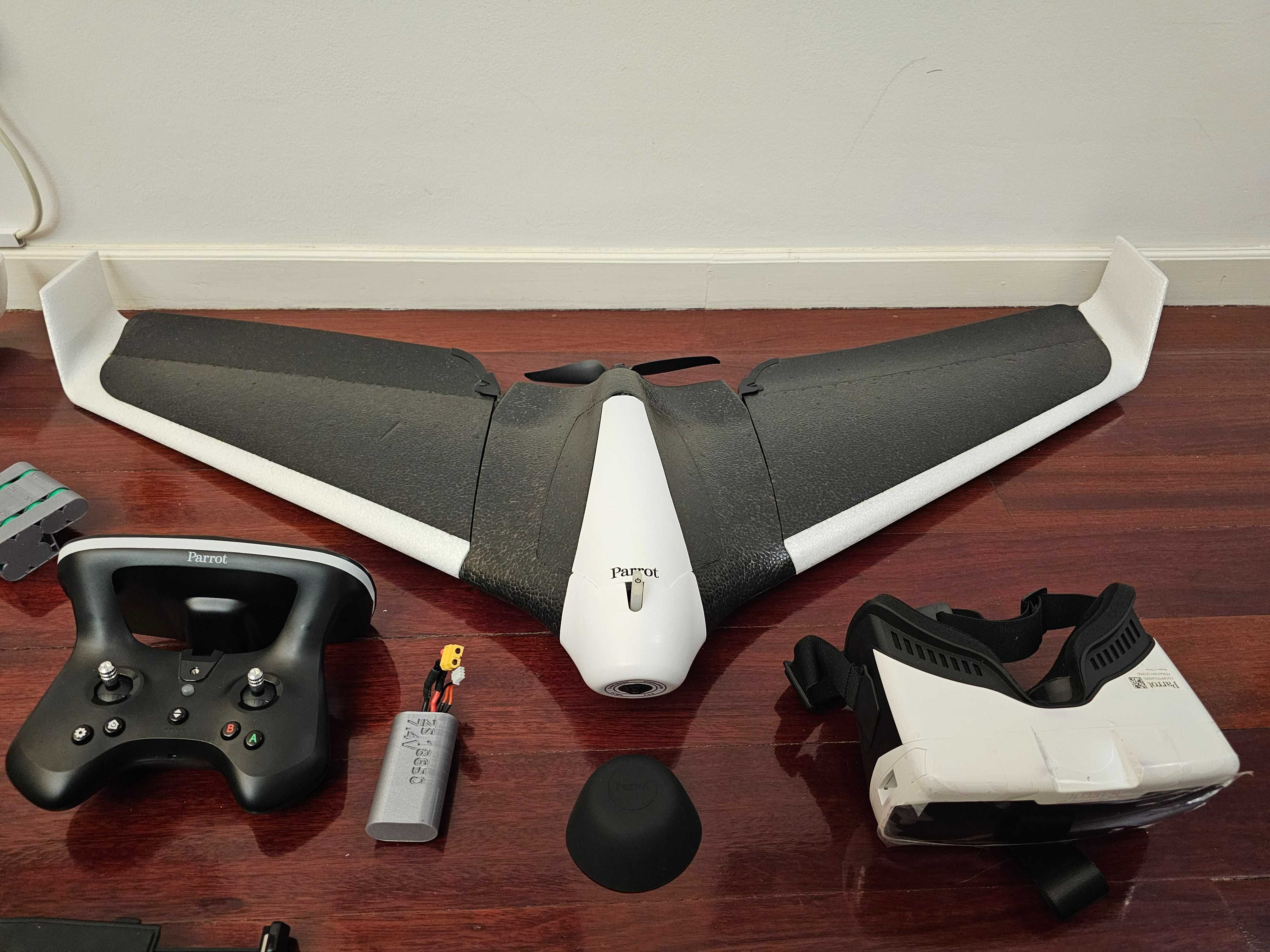 Drone Parrot Disco Mega Pack FPV Bateria Fixed Wing Asa