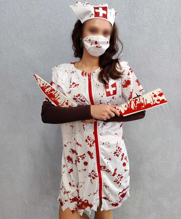 Костюм кривавої медсестри на Хеллоуїн, вечірку, карнавал