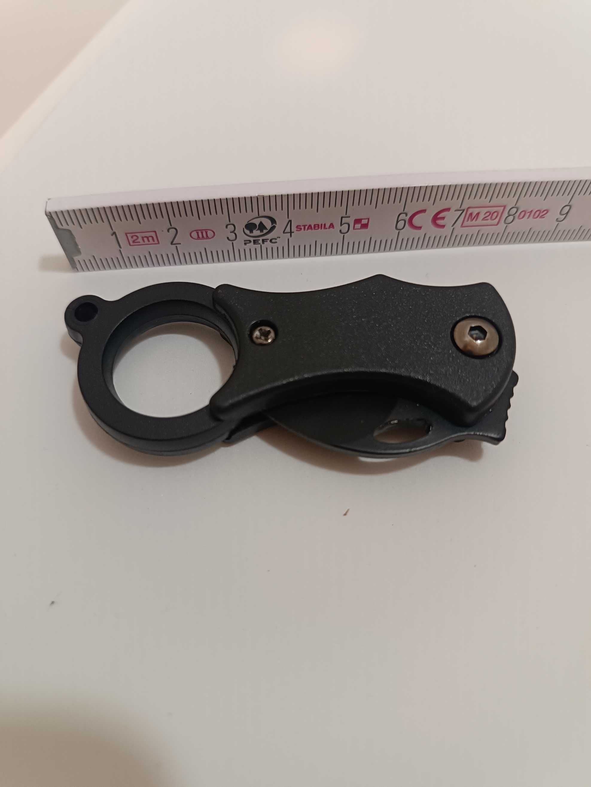 Mini nóż Cleaver 9,8 cm z łańcuszkiem – składany EDC