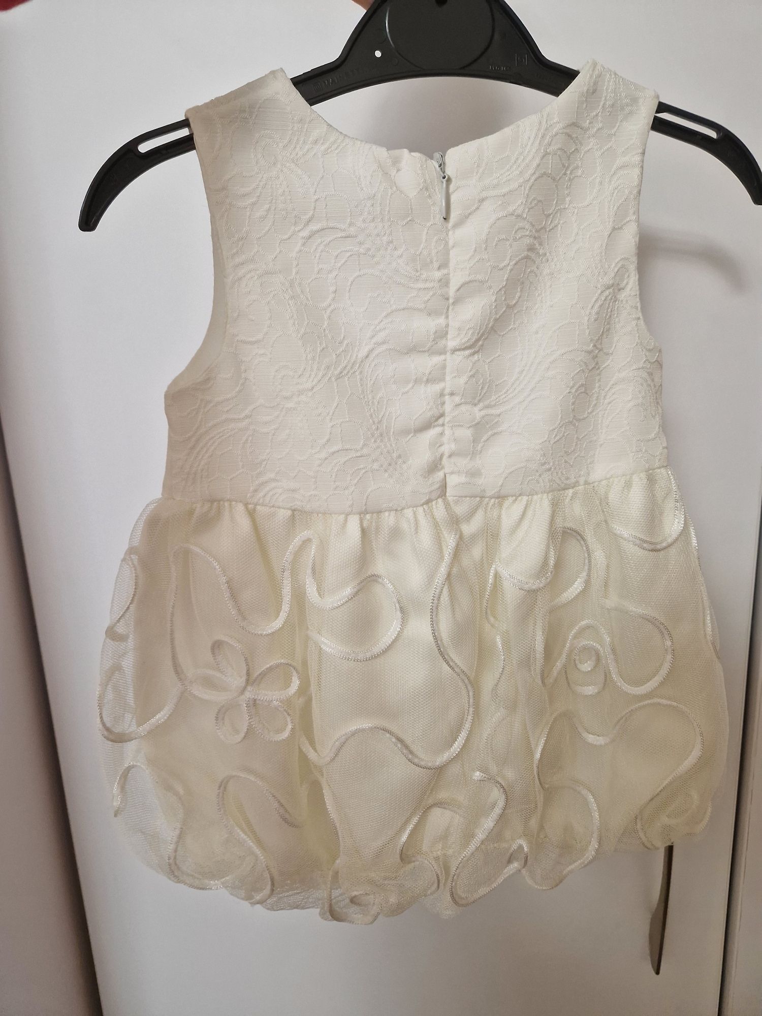 Сукня святкова молочна для дівчинки на 1 рік