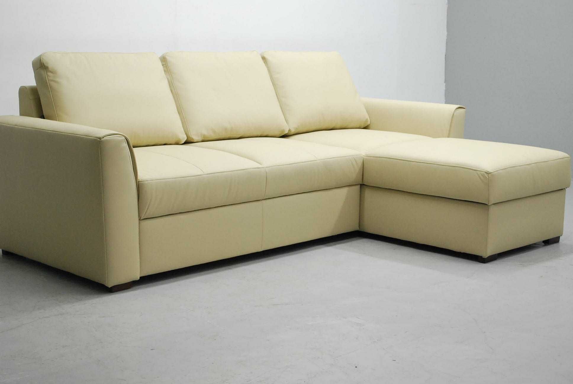 narożnik funkcja spania pojemnik SKÓRA naturalna 1100a sofa, rogówka,