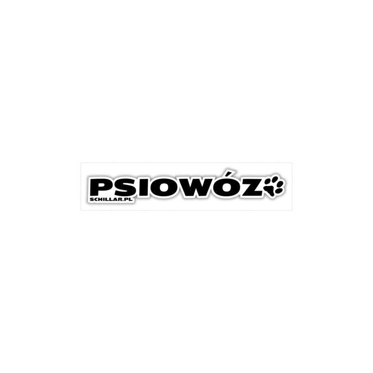 Naklejka na samochód PSIOWÓZ dla psa