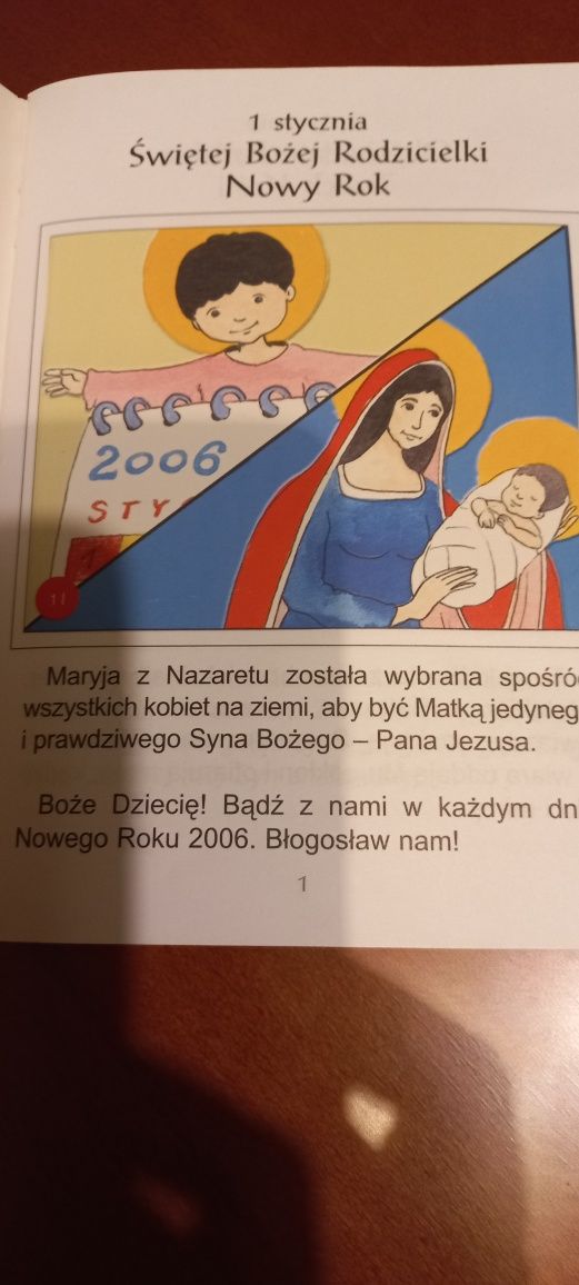 Kalendarz małego chrześcijanina kolorowanki