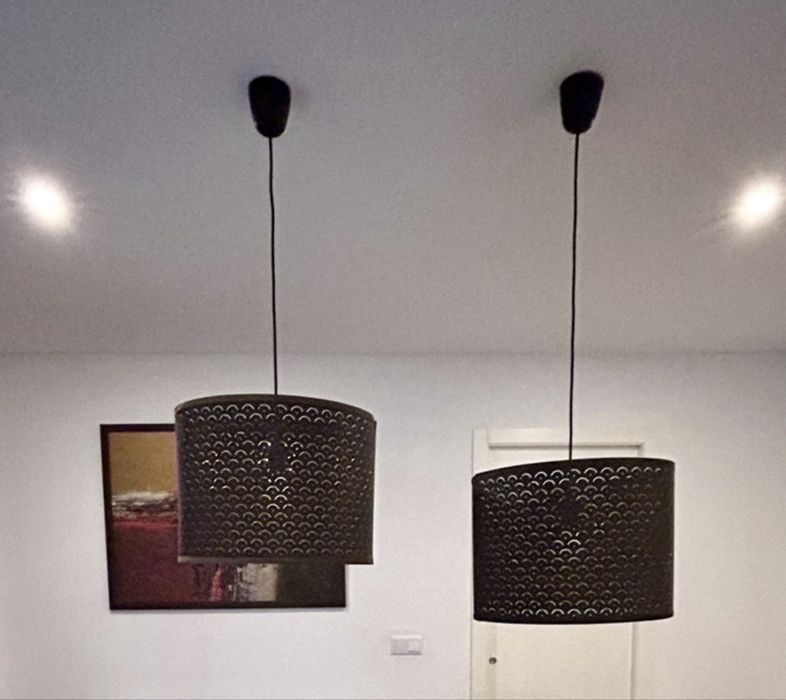 2 candeeiros de teto