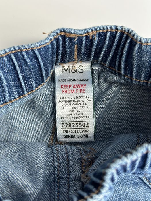 Набір для хлопчика 9 міс — сорочка Inextenso + джинси M&S, як нові