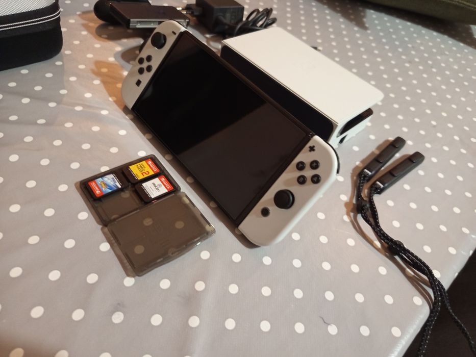 nintendo switch OLED como nova Oferta estojo de arrumação