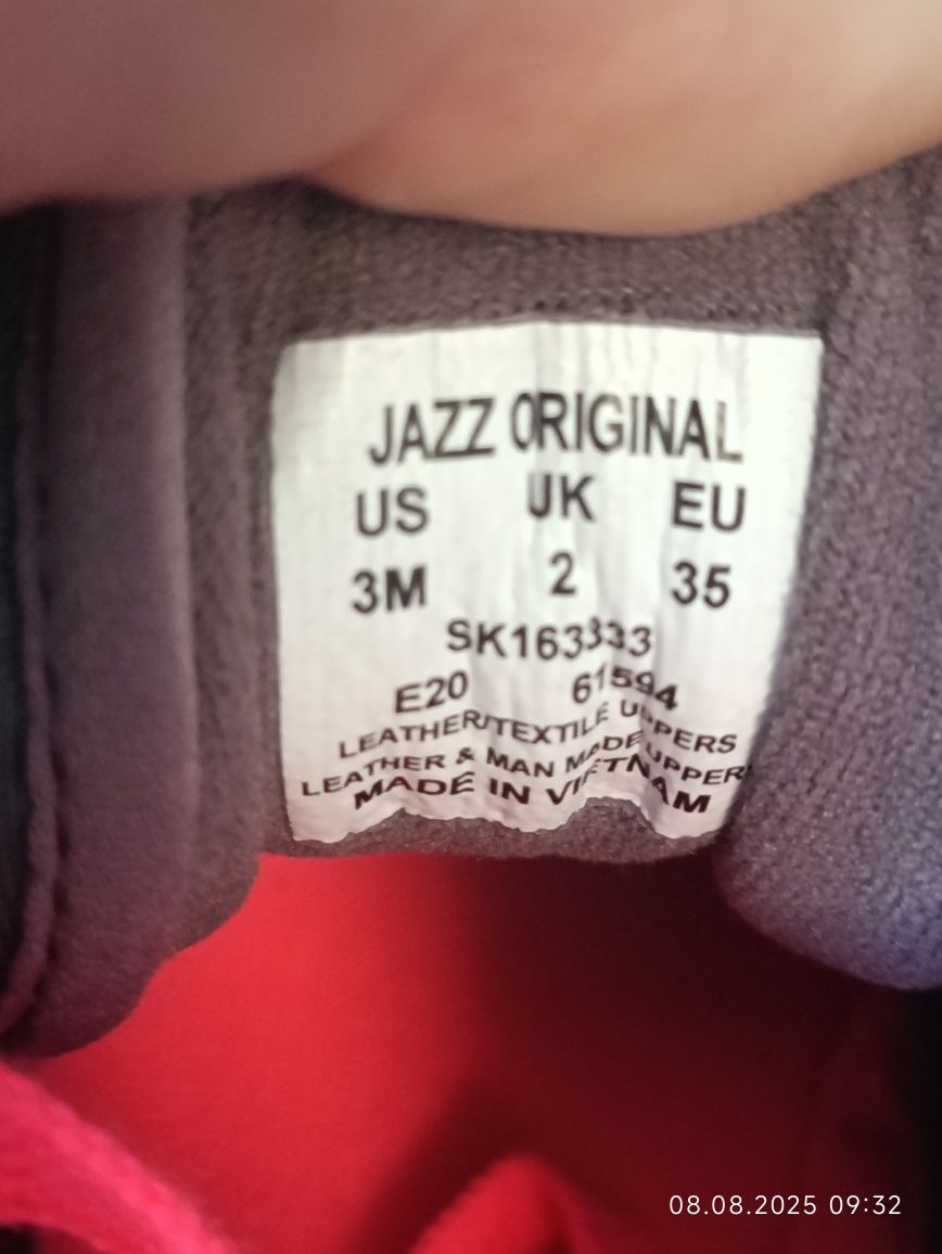 Saucony Jazz 35 розмір 22,5 см устілка