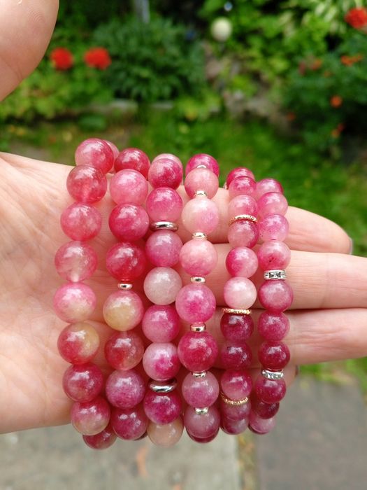 Турмалін. Браслет з натурального каміння