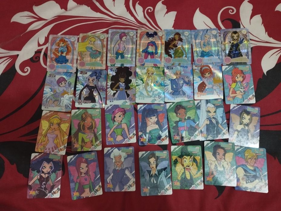 Картки вінкс лот 65 шт винкс winx cards