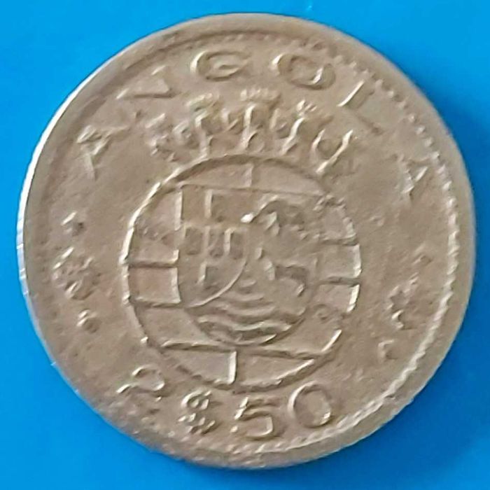 2$50 de 1956 Republica Portuguesa, Angola