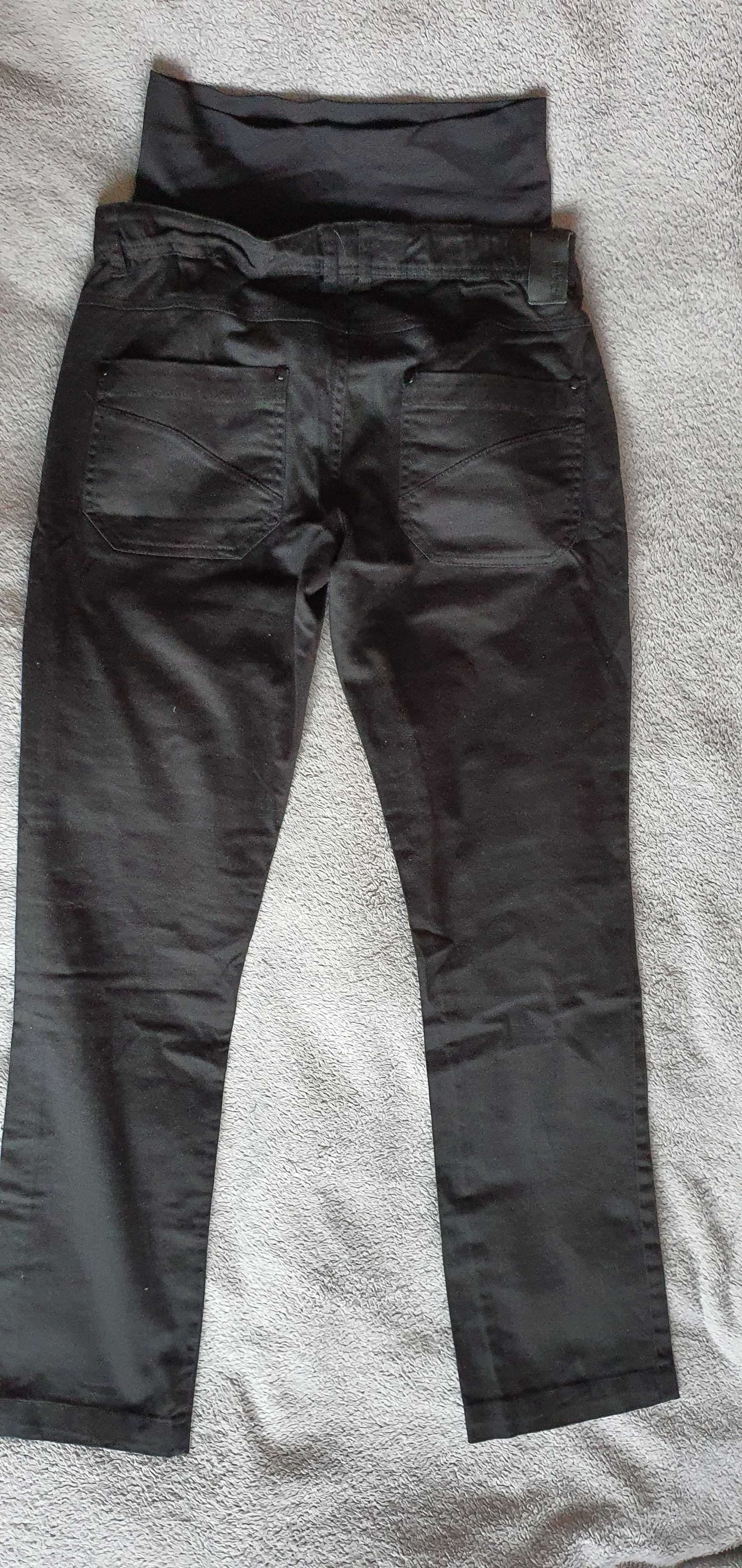 Czarne spodnie ciążowe jeansowe Mamalicious XS S 36 jak nowe