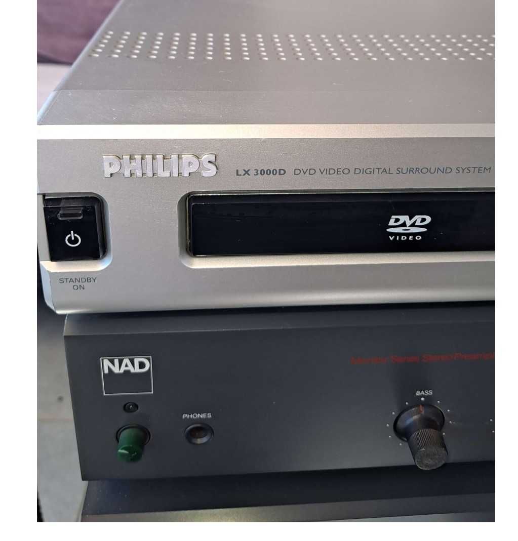Amplificador NAD + DVD&Subwoofer Philips + Colunas B&W