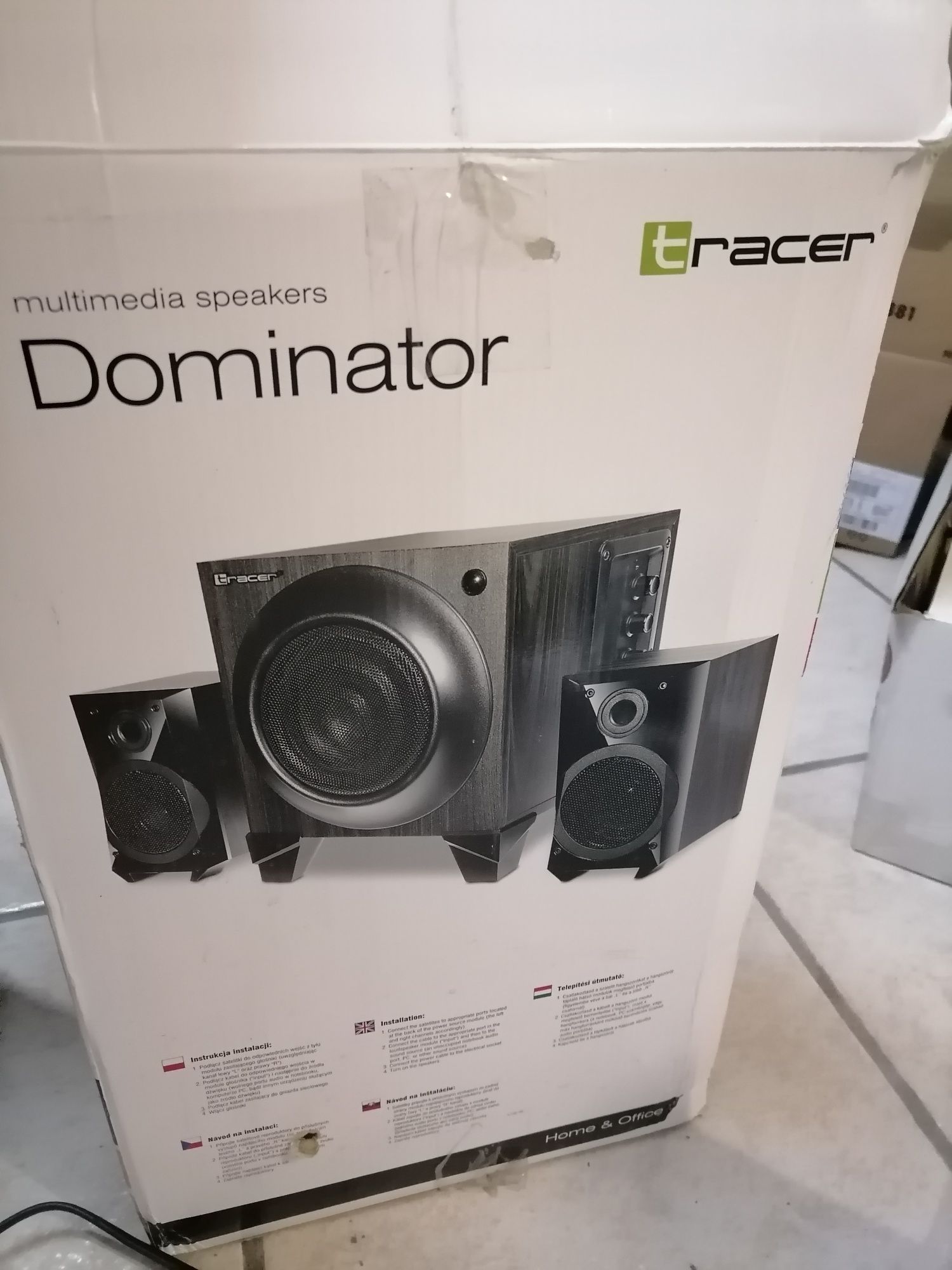 Głośniki zestaw dominator tracer Stan bardzo dobry