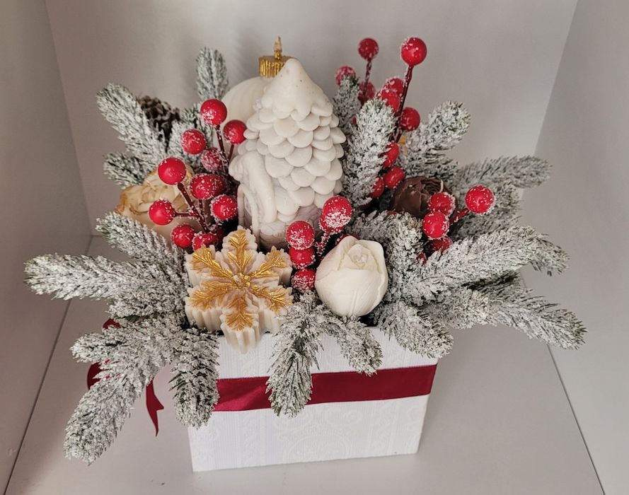 Box świateczny ze świeczek sojowych