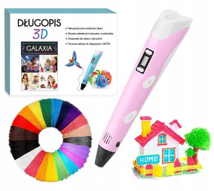 DŁUGOPIS 3D DRUKARKA 3d pen + wkłady 110 metrów