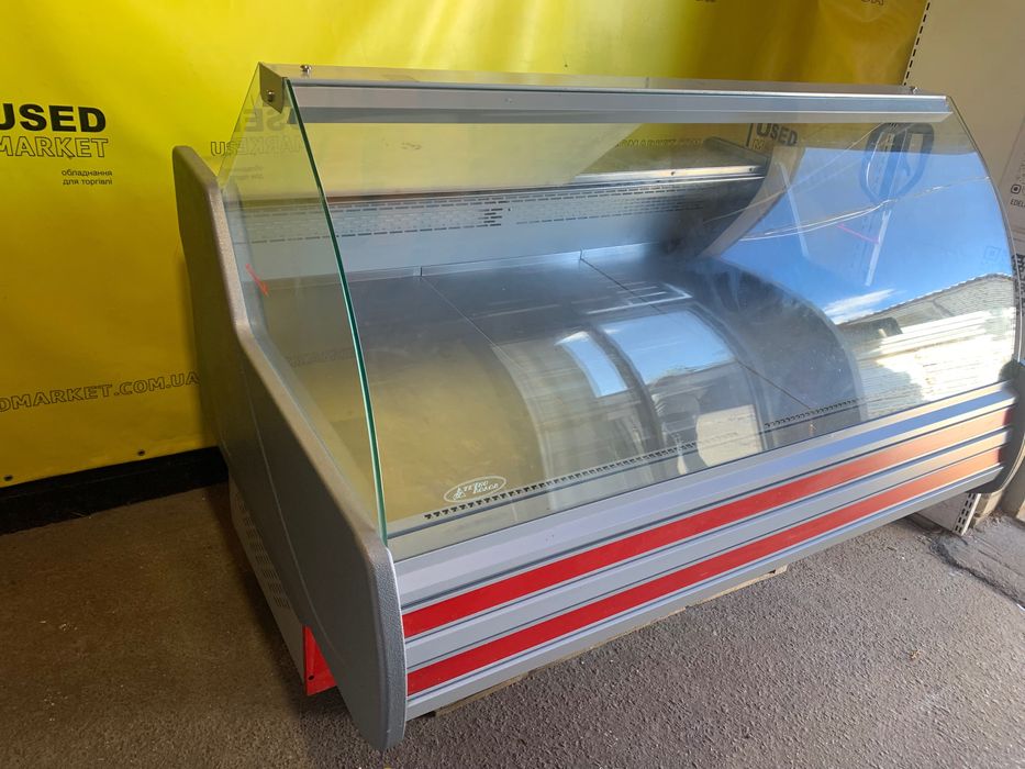 Холодильна вітрина Невада ПВХСн-1,6 ТехноХолод бу, мясо риба, гарантія