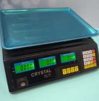 Торгові електронні ваги Crystal CT-500 акумулятор 50кг підсвічування