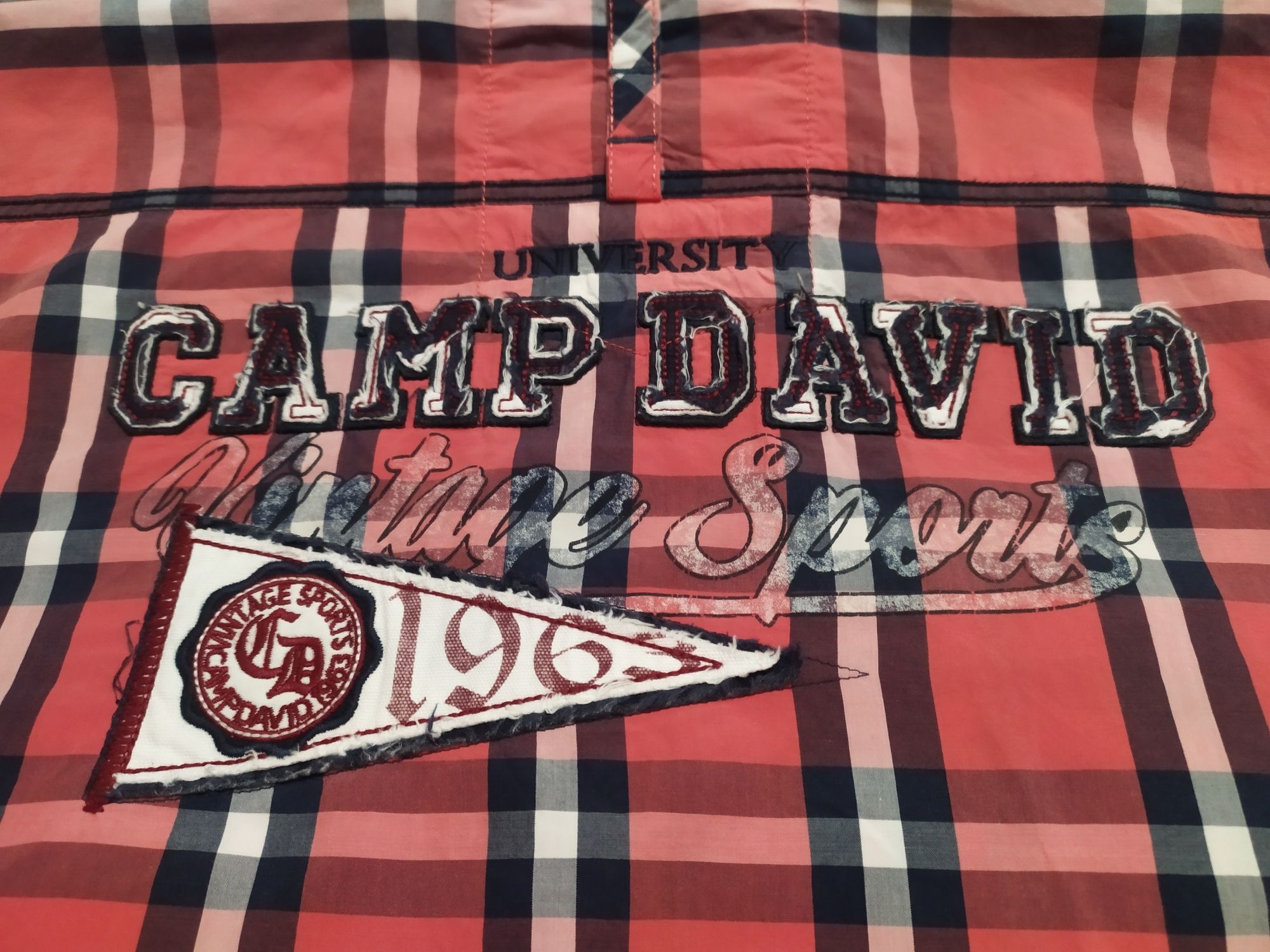 Camp David Red рубашка Германия, cotton 100%, р. M, 48-50-52, супер!