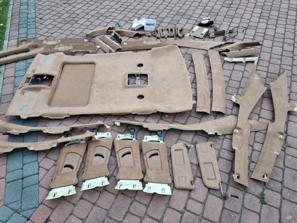 Podsufitka A8 D3 Long amaretto alcantara zamsz solardach lampka sufitu